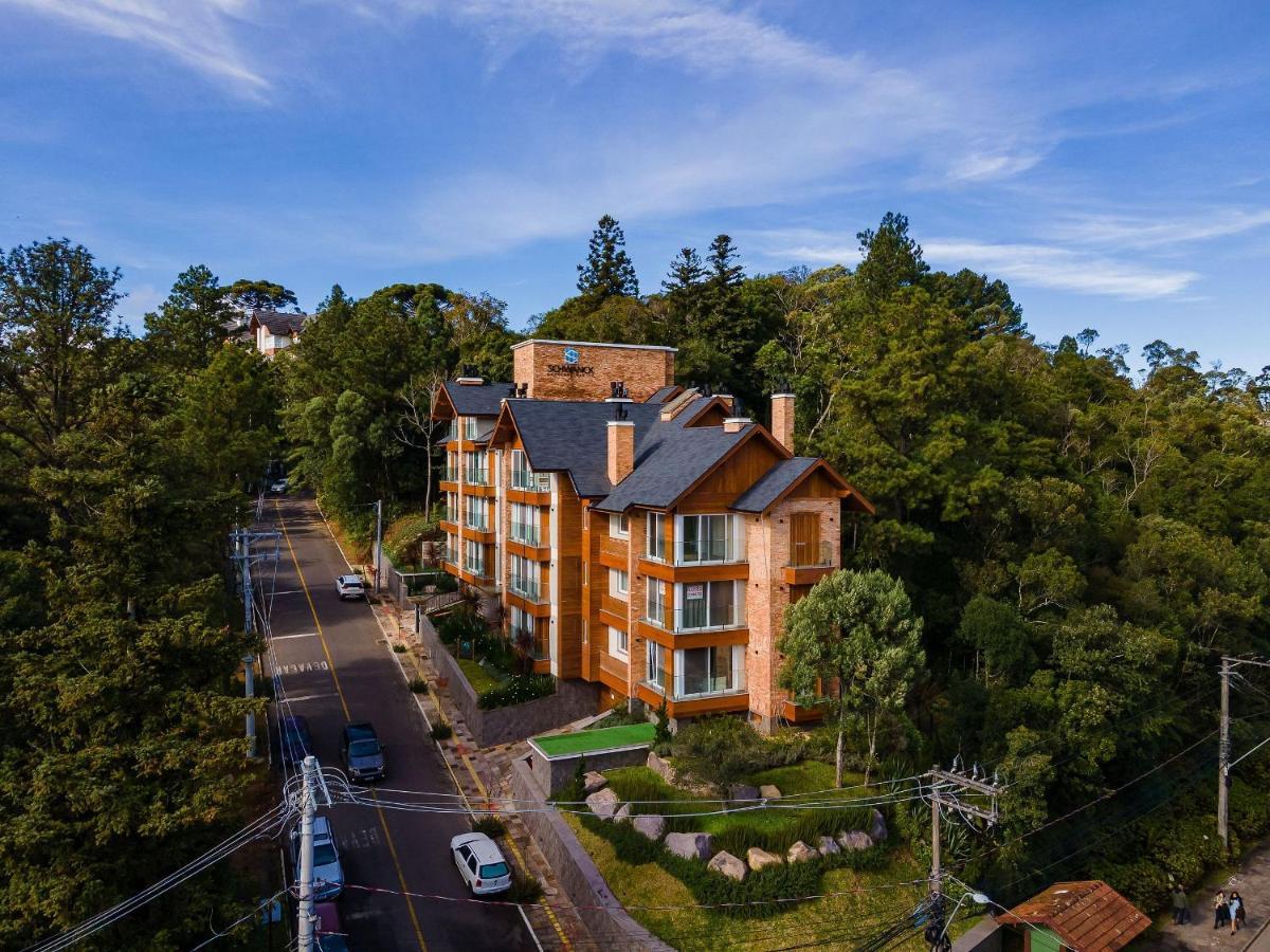 Alpes Da Montanha 203 - Ap Novo Junto Ao Centro De Gramado + Garagem Lejlighed Eksteriør billede